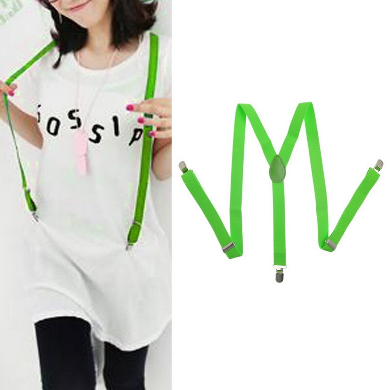 Justerbare elastiske seler til voksne unisex kvinder mænd y form elastiske clip-on seler 3 klips bukser seler: 3