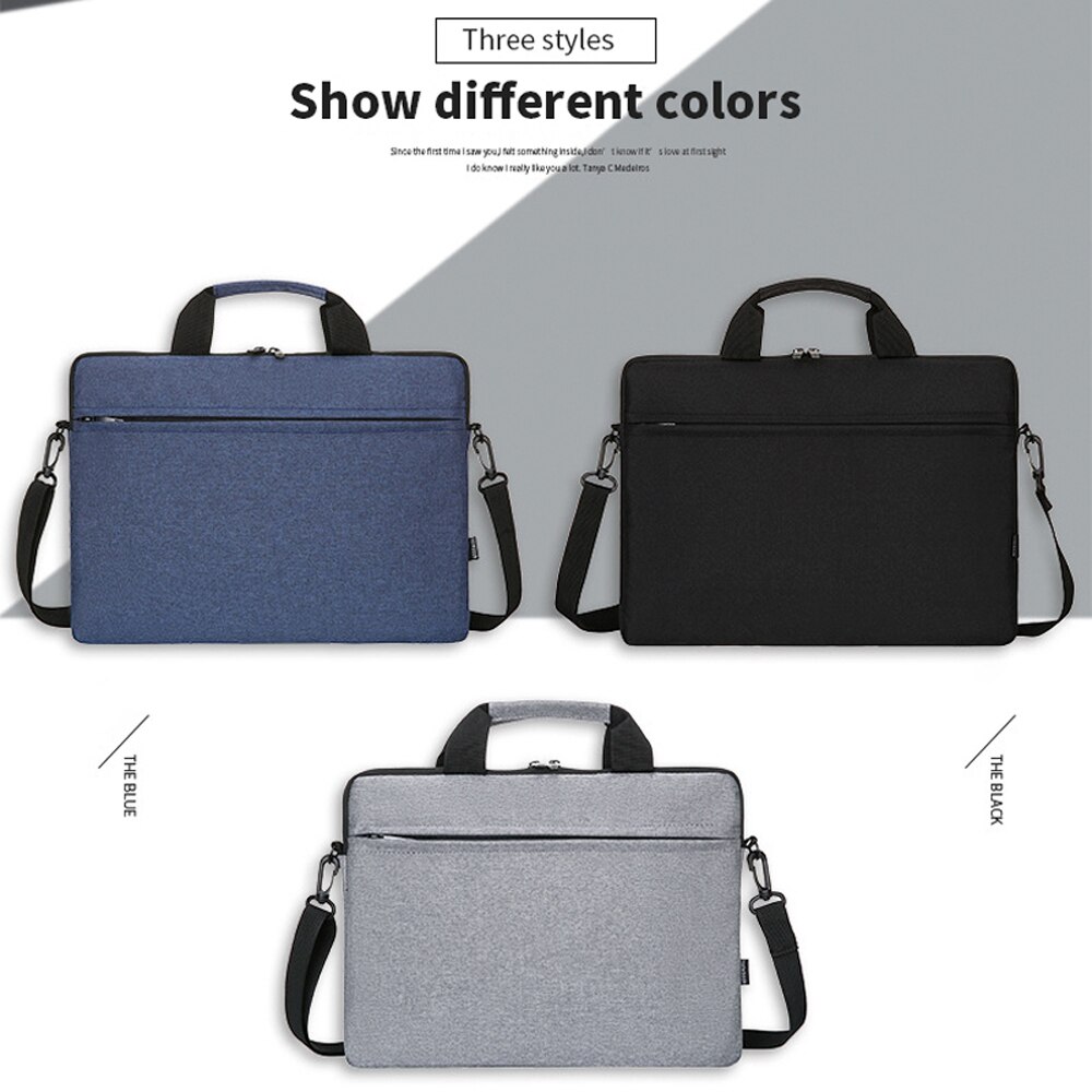 Torba na laptopa 13.3 14 15.6 cal wodoodporna Notebook Case rękaw dla Macbook Air Pro 13 15 komputer ramię torebki teczki torby