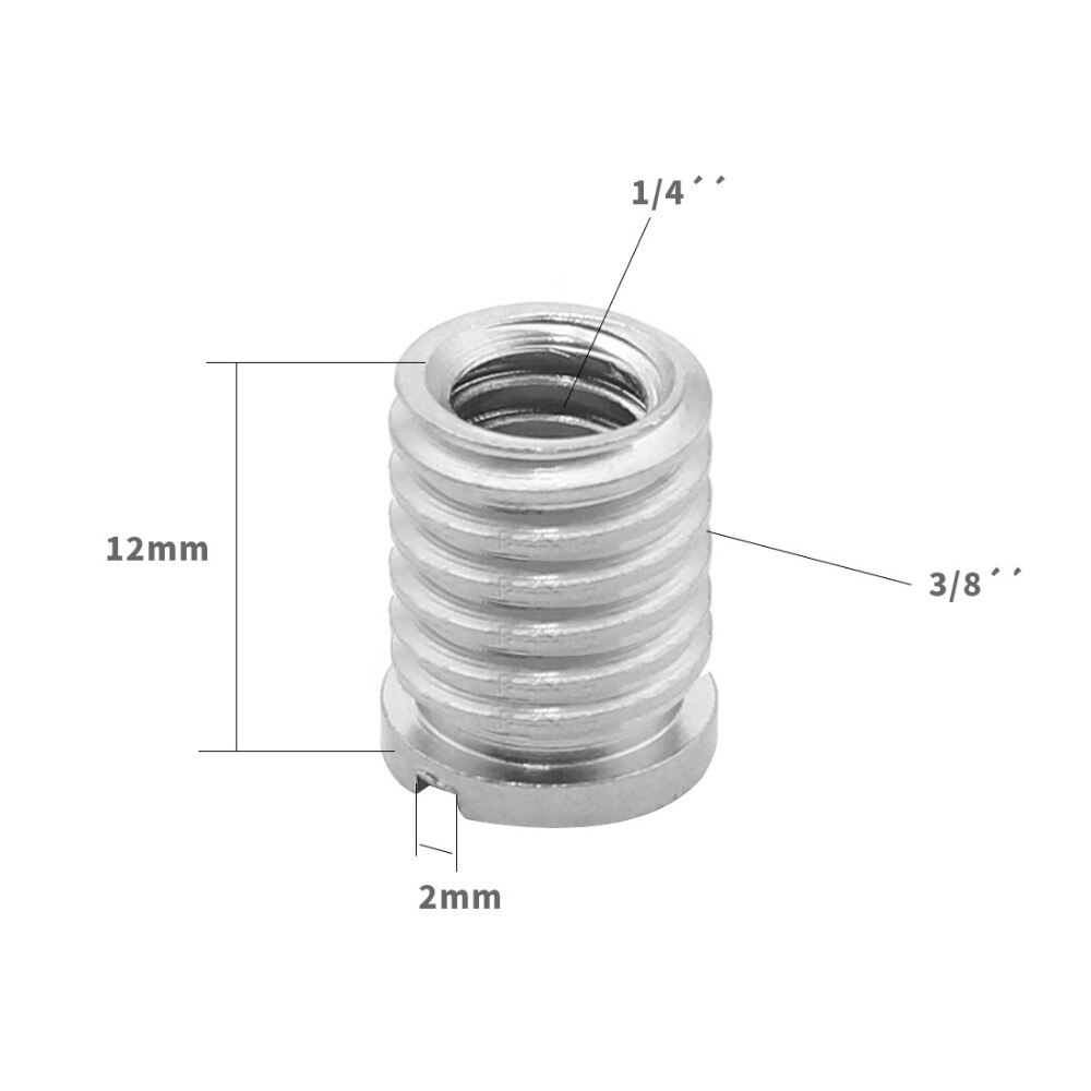 Photo Studio Accessory Multi-standard Adapter Screws 1/4 3/8 B/E Internal and External 1/4-1/4 1/4-3/8 Screw Nut: Screw nut C