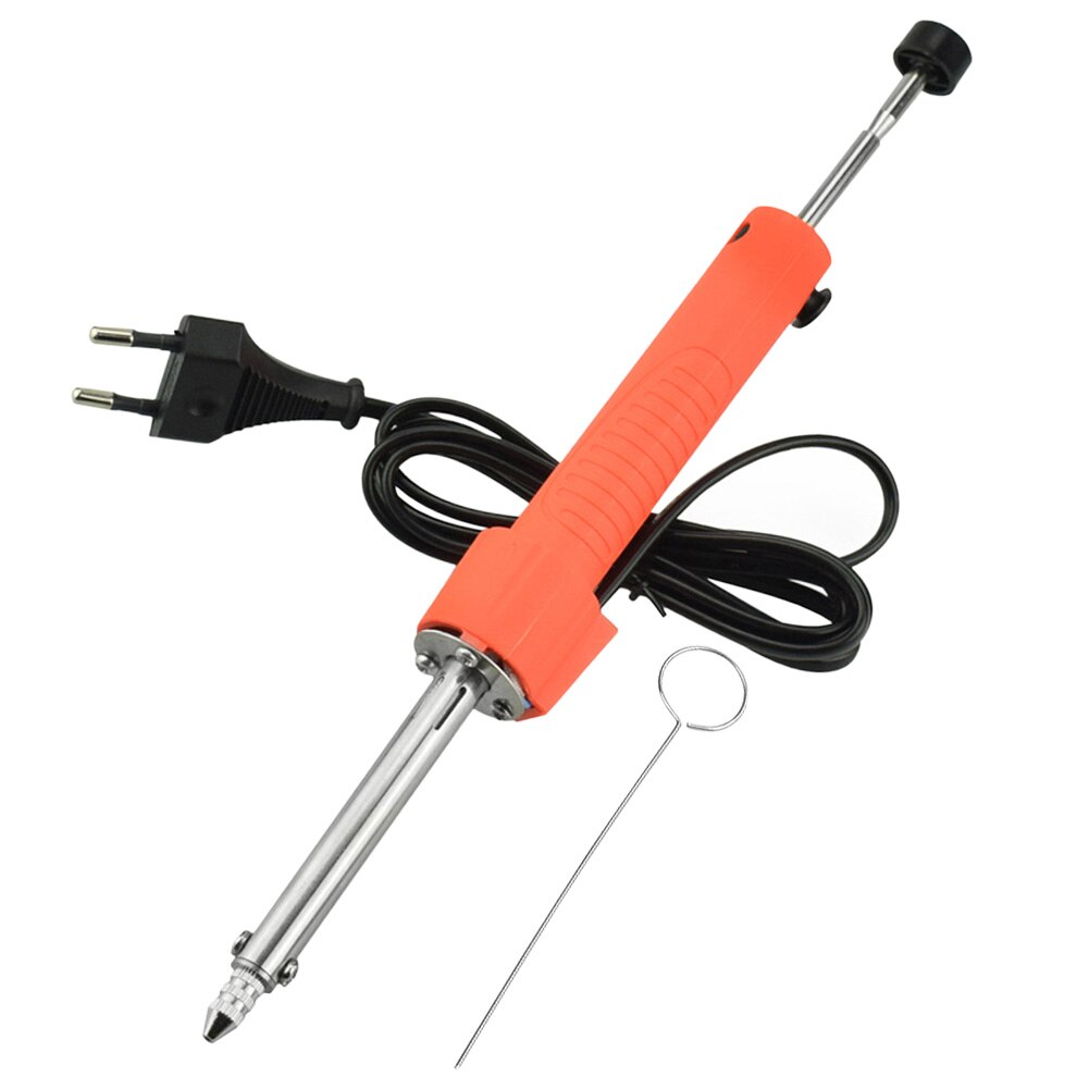 Tin Desoldeerpomp Handleiding Elektrische Us Eu Plug Remover Tool Vacuüm Lassen Zuig Pen Soldeer Sucker Iron Vervangende Onderdelen: EU