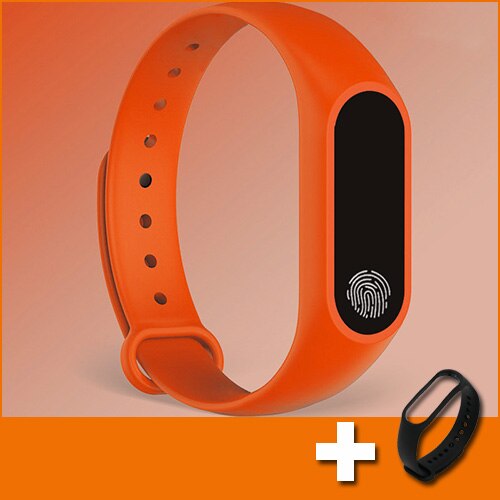 Sport armbånd klokke dame klokker dame armbåndsur for dame klokke kvinnelig armbåndsur timer relogio feminino: Oransje leggstropp 1