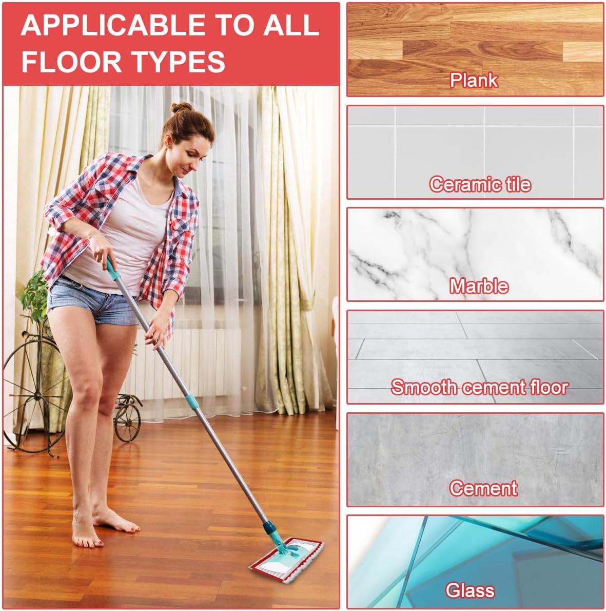 Spray Mop Head for Vileda UltraMax XL Mop Refill, 2in1 Microfibre, UltraMax XL Mop, for Hard Floors, 51x14cm