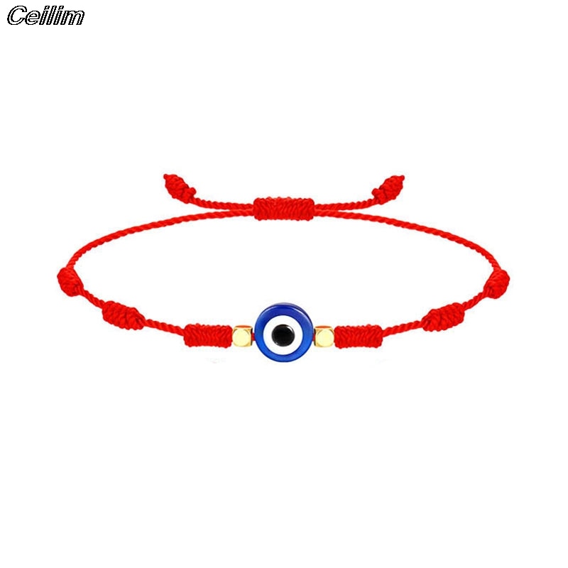 Evil Turkish Eye Hand Braided Rope Red Thread String Bracelet Women Men Charm Lucky Adjustable Bracelet Friendship Jewelry: 6