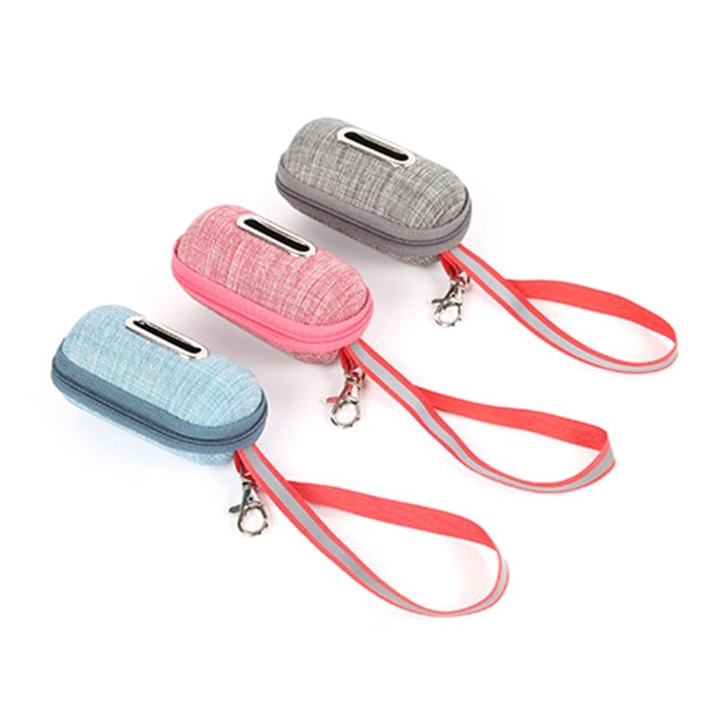 Poche portative de support de sacs de ramassage de chiot de distributeur de sac de merde de chien de compagnie avec la boîte à ordures de déchets de nettoyage de corde