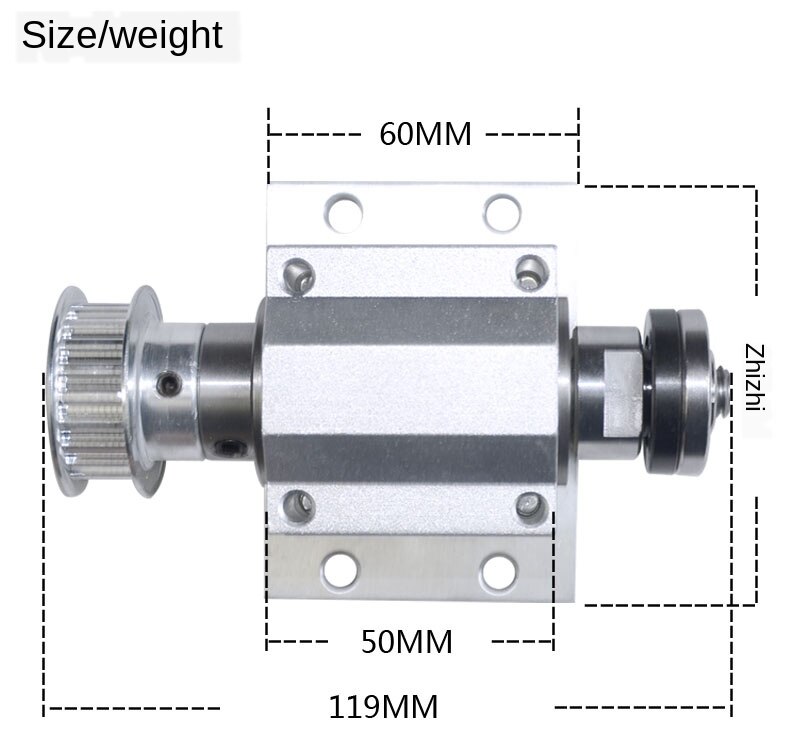 Saw Machine without Power Cutting Table Saw Spindle M10 Thread Can Be Installed with 16 and 20mm Saw Blades