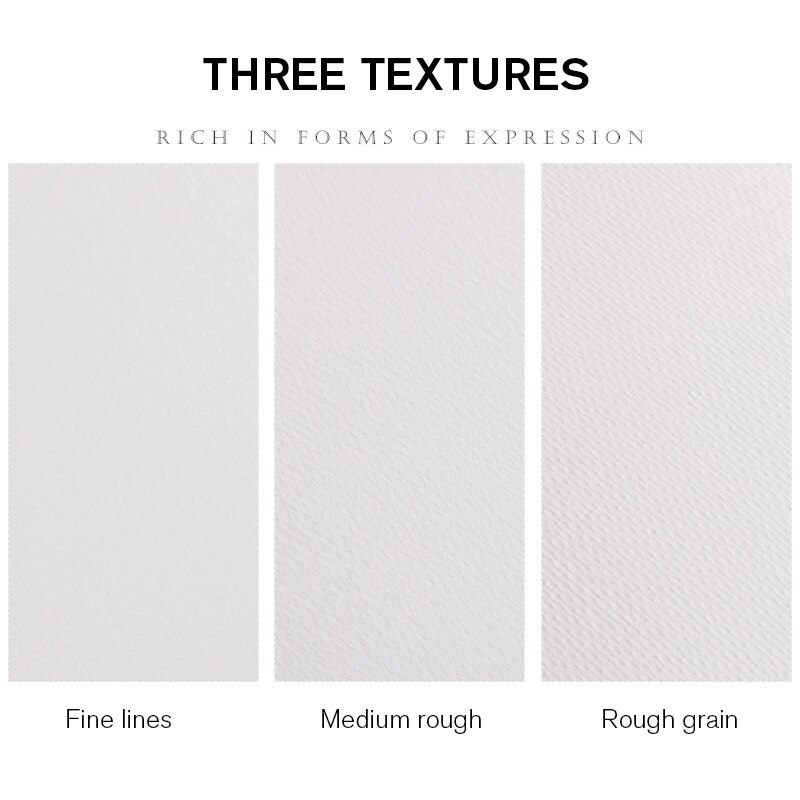 Papel aquarela profissional 100% algodão, pintura manual de 300g/m2, solúvel em água, para escritório, criativo, material escolar