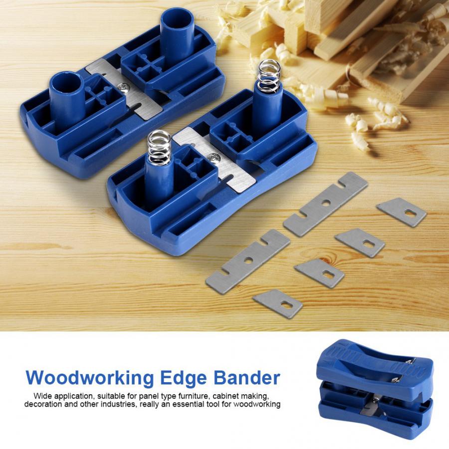 Edge Banding Machine Wood Double Edge Trimmer Manual Tail Trimming Woodworking Tool Carpenter Hardware
