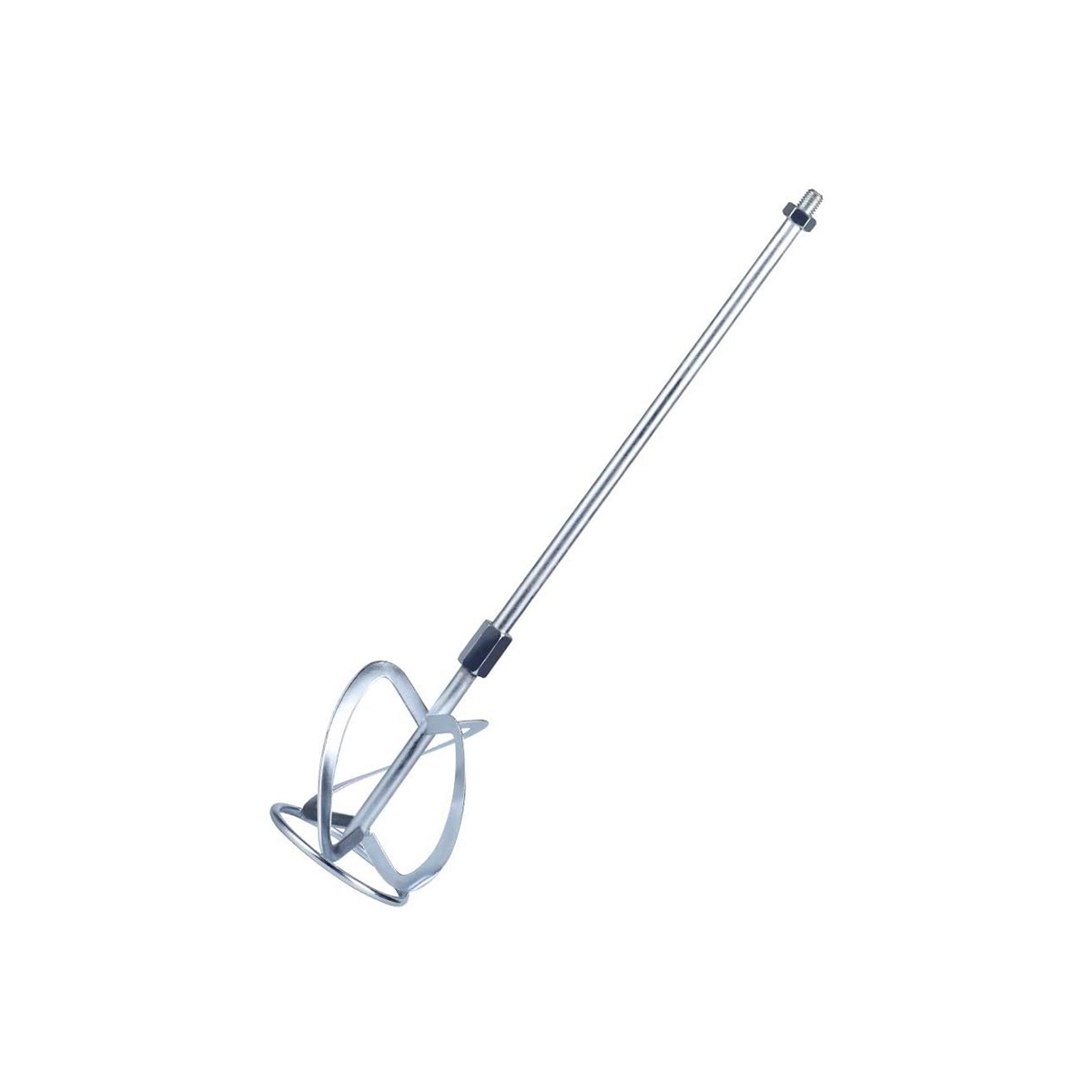 Verf En Modder Mixer Roeren Staaf Voor Boor Roermachine Mengstaaf Betonmortel Mixer, Zilver