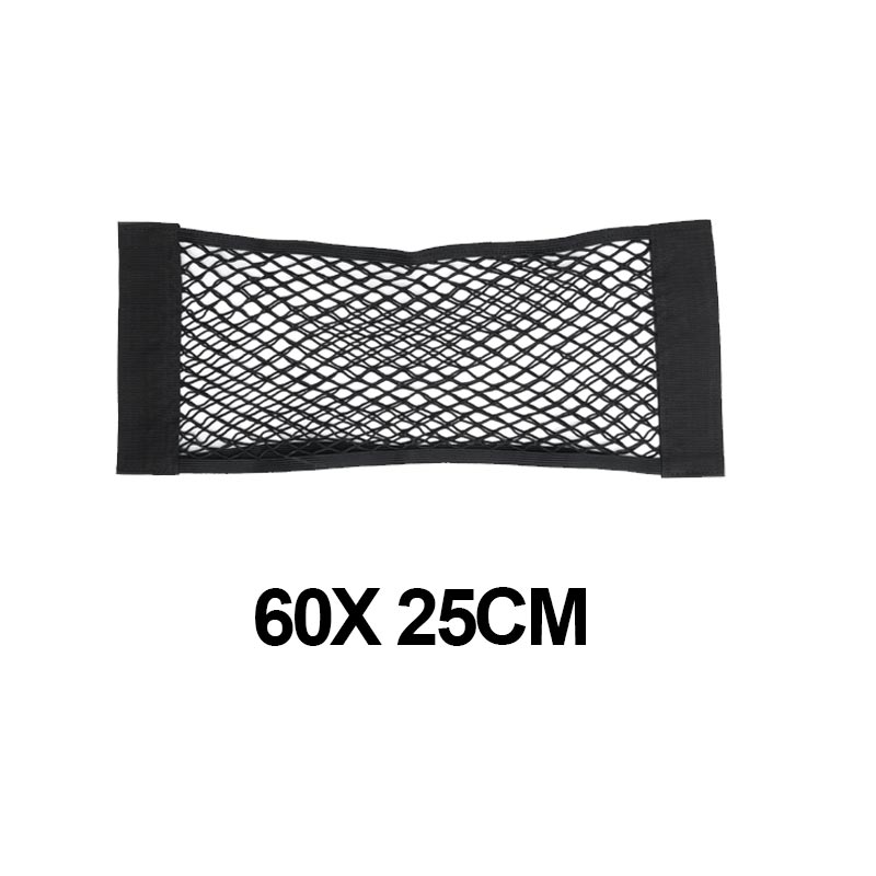 Kofferbak Opbergtas Nylon Netten Auto Terug Kofferbak Organizer Elastische String Bagagenet Holder Pocket Voertuig Leveringen: 60 x 25cm