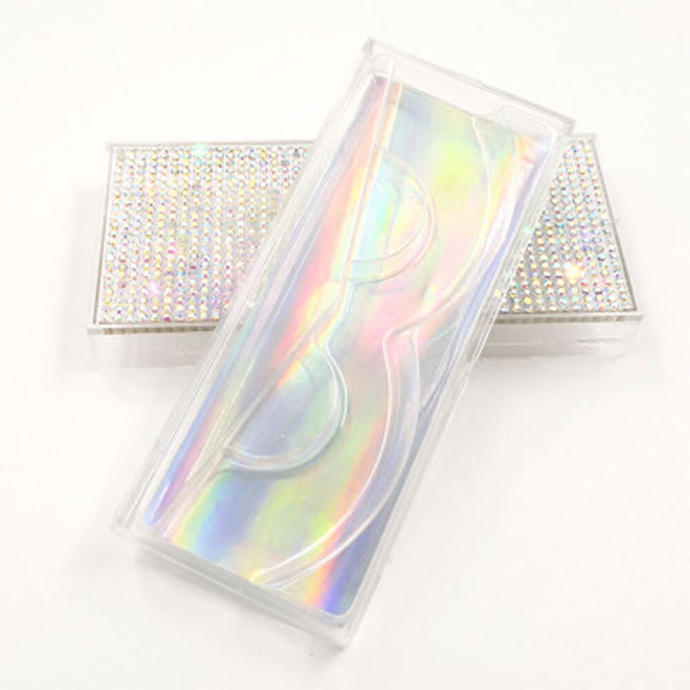 Empty Diamon Eyelash Case Glitter Paper Plastic Eyelash Packaging Box False Eyelash Storage Box With Clear Tray For Eyelash Care: 7