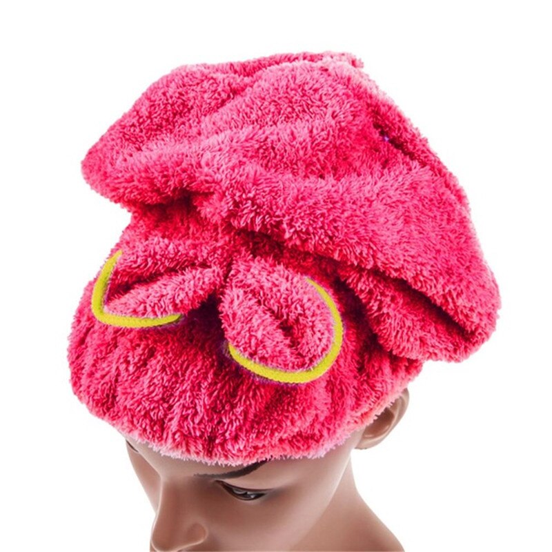 Drying Towel Bath Shower Cap Bow Tie Microfiber Hair Turban Quick Dry Hat Cap Wrapped Towel Superfine For Women