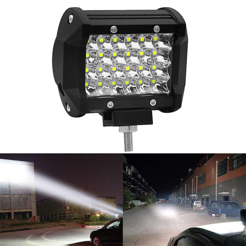 72 W Led Werklampen Bar 72 W Combo Spot Off-Road 6000K Driving Spot Flood Fog Lamp voor Auto Vrachtwagen Boot Suv Koplamp Atv 12V: Army Green