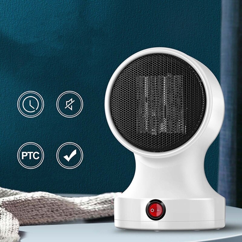 Desktop Electric Heater Winter Home Office Table Wind Warmer Machine Portable Mini Energy Saving Desk Fan