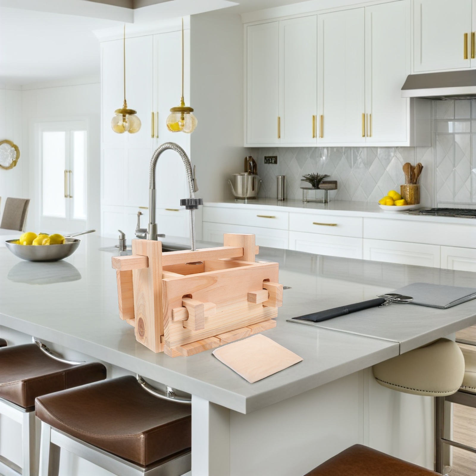 Molde para hacer Tofu, herramientas manuales de prensa, moldes para cuajada de frijol de madera, queso, pequeño Kit casero, cocina versátil de precisión