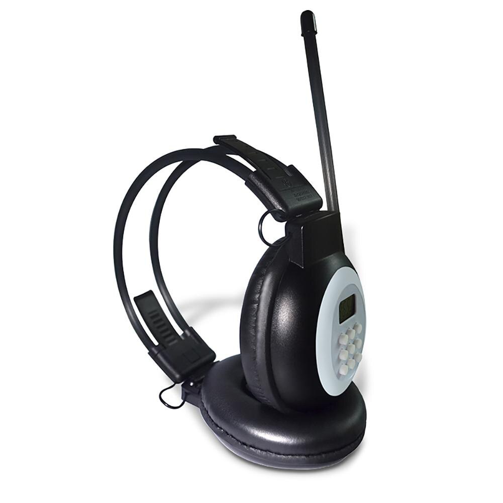 Fm Headset HRD-308S Draagbare Digitale Draadloze Hoofdtelefoon 50-108Mhz Fm Radio Stereo Headset
