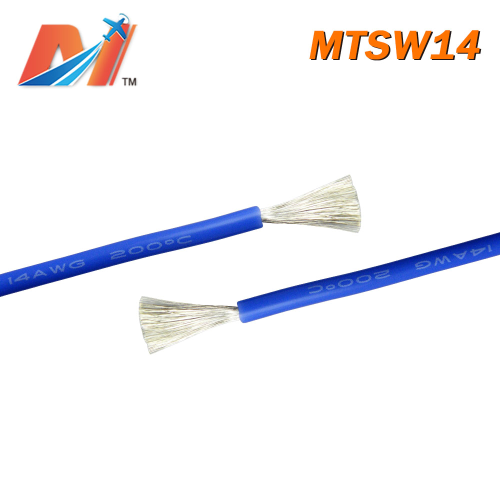 Maytech Clearance (1meter) power silicon wire AWG14 BLUE COLOR