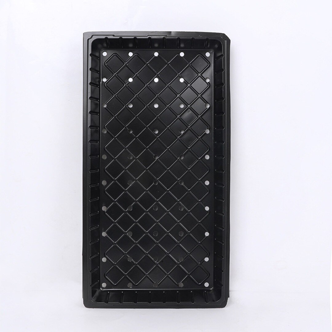 1Pc Plastic Growing Trays Seedling Tray For Greenhouse Hydroponics Plant Germination Nursery Pots With Drainage Holes