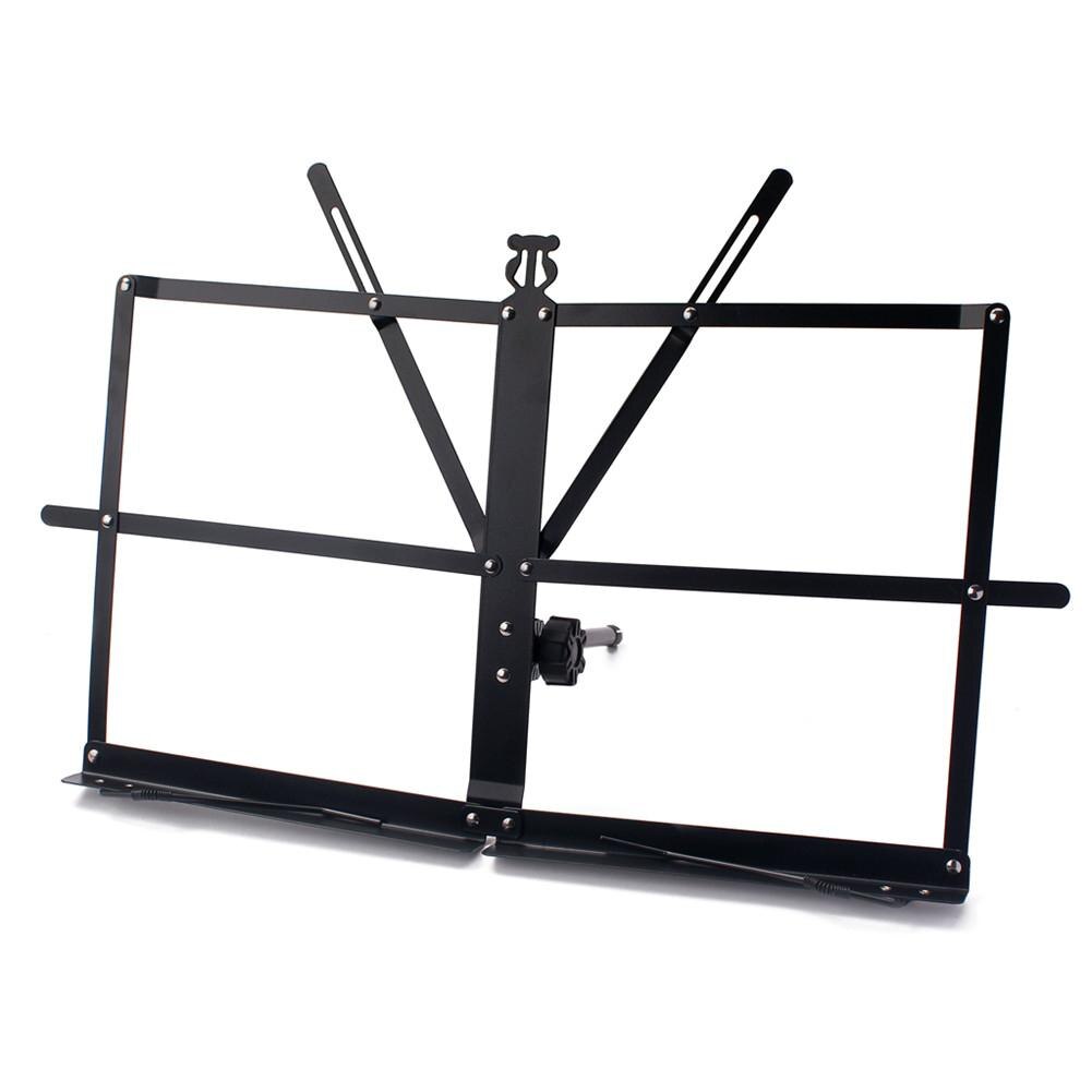 Foldable Music Sheet Tripod Stand Desktop Music Stand Short Foot Tabletop Metal Sheet for Guitar Piano Violin Guitar Accessories: Default Title
