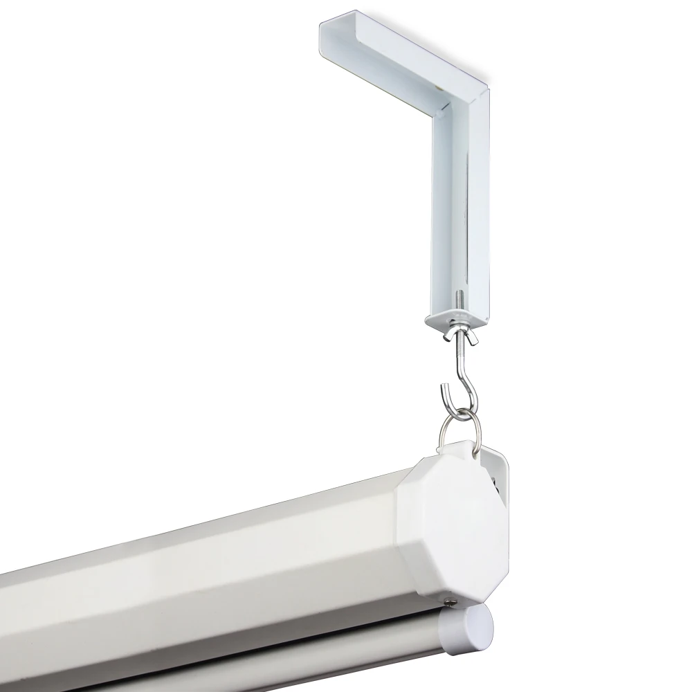 Universal Adjustable Projector Screen Mounting Hook Projection Screen Wall Hanging L-Bracket Movie Screen Curtain Mount Hook Kit