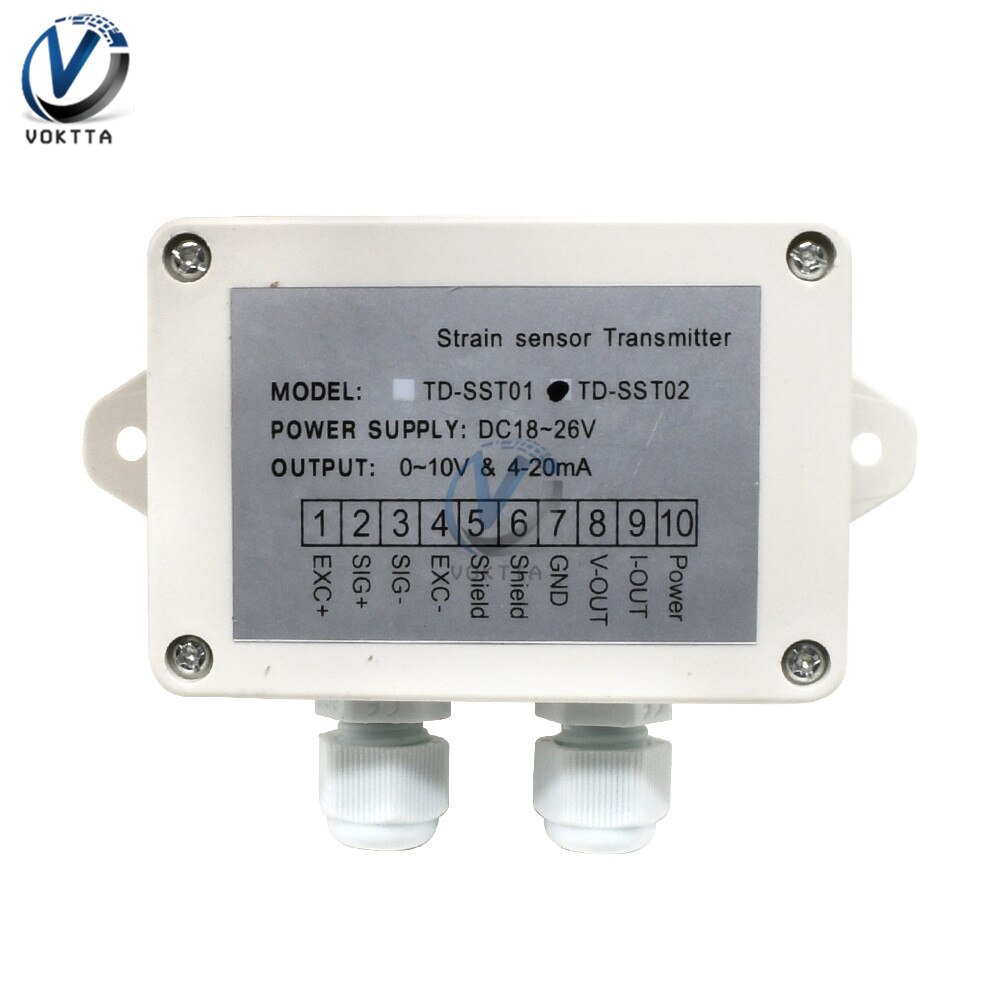 Load Cell Sensor Amplifier Transmitter – 0-5V/10V 4-20mA Output For Strain Gauge