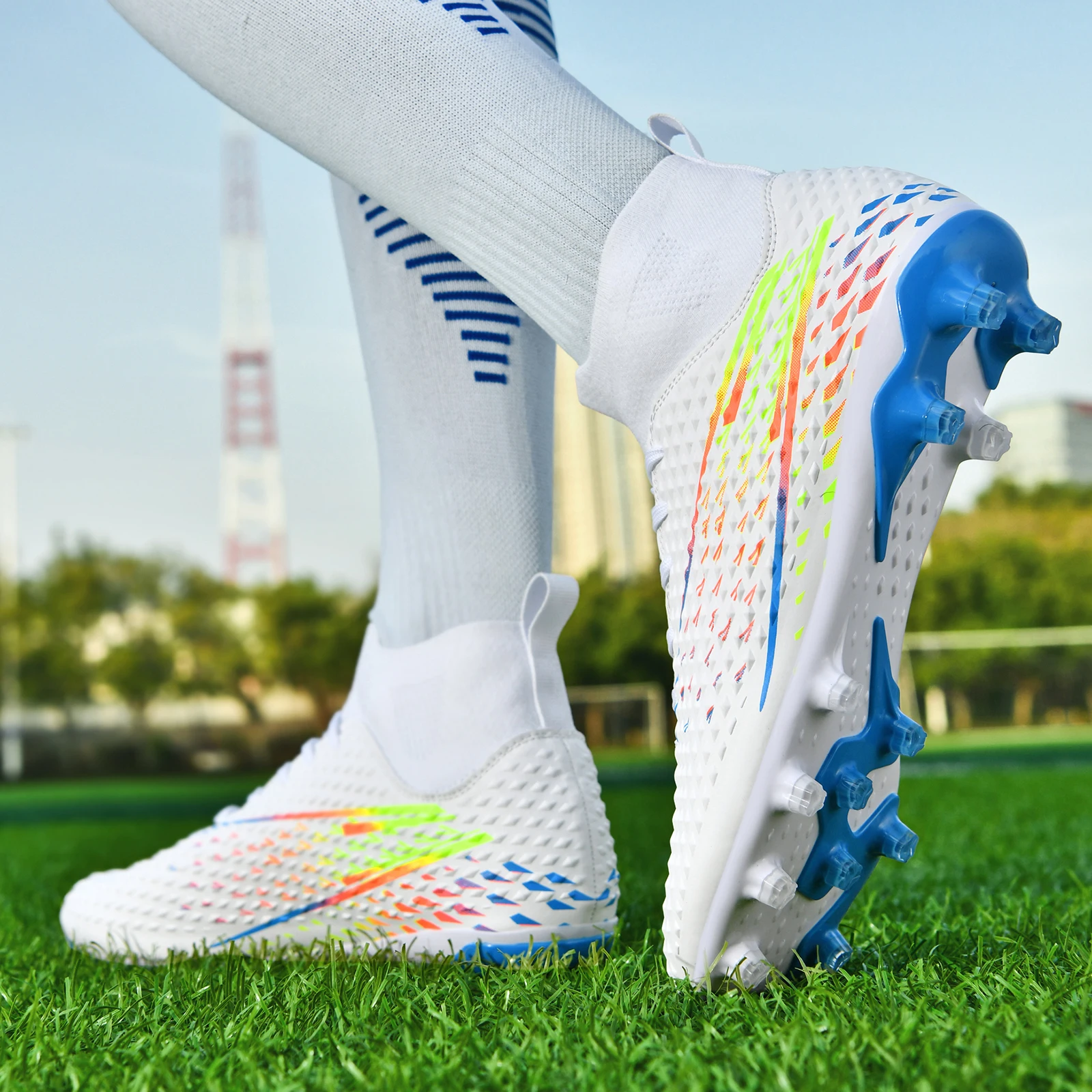 Voetbalschoenen voor heren Casual voetbalschoenen Volwassenen Professioneel voetbal Tiener Antislip buitensportschoenen Nieuw