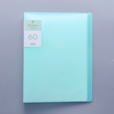 Displaybook Transparent Information Book Insert Folder Multi-layer Folder Student Folder Music Score Folder File Organizer: Green 60 pages