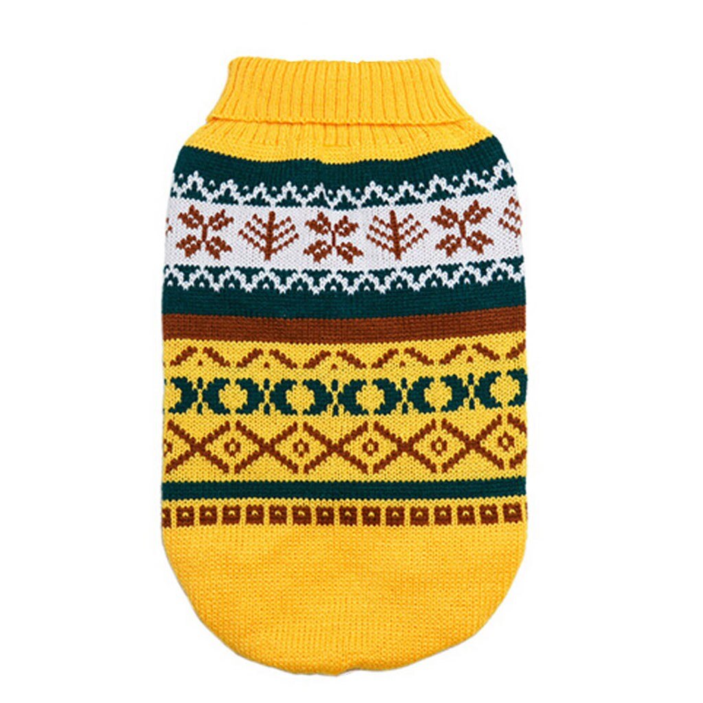 Vêtements pour animaux de compagnie hiver chien pull mignon chien vêtements pull chiot chemise doux manteaux pour animaux de compagnie noël wapiti vêtements pour petit chien moyen: Yellow / XL
