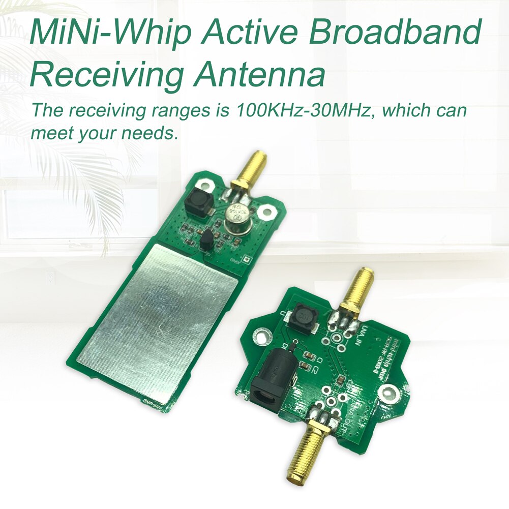 Mini-Zweep 100Khz-30Mhz Mf Hf Vhf Sdr Miniwhip Indoor Outdoor Kortegolf Gemonteerd Actieve Antenne Set met Cover