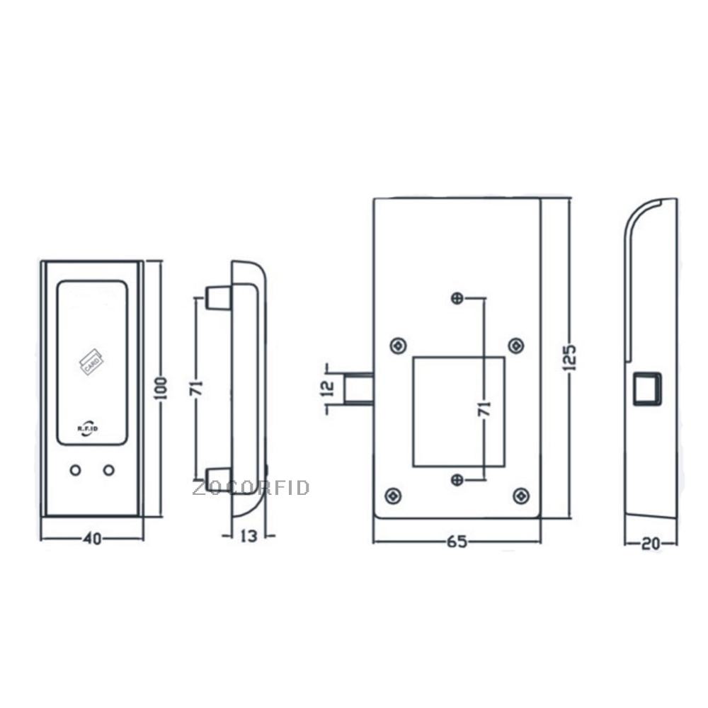 Smart rfid digital lås sauna låse til spa swimmingpool gym elektroniske kabinet lås skabe lås med hovednøgle