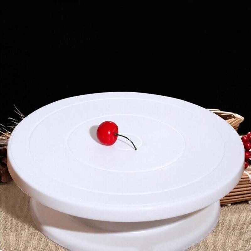 Bakken Draaitafel Roterende Taart Omlijst Bloem Tafel Decoreren Taart Omlijst Draaitafel 10-Inch Tool Pp Bloem Cake Plastic Te k2O4