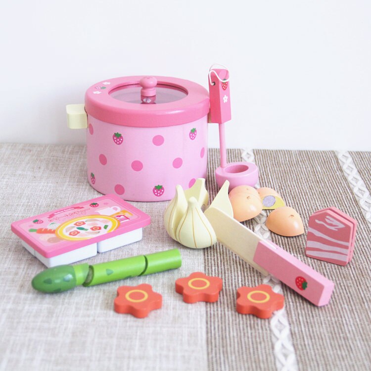 Baby Speelgoed Super Leuke Simulatie Groente Pot Houten Speelgoed Play Food Prentend Play Food Set