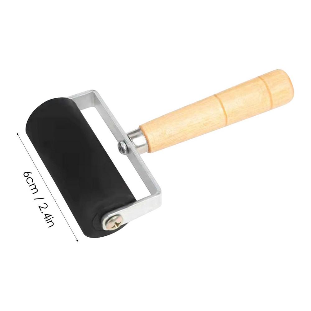 3 Size Rubber Roller Brayer Ink Painting Printmaking Roller Art Stamping Tool Paint Roller Art Craft Tool Paint: Creamy White