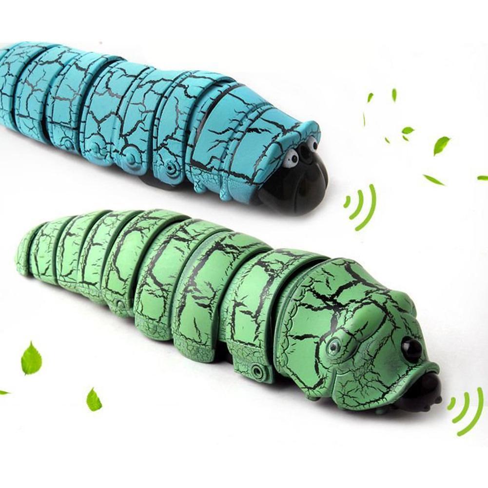 Oruga de insectos con Control remoto, juguete de plástico infrarrojo de simulación de animales para bromas, broma, juguetes difíciles para Halloween