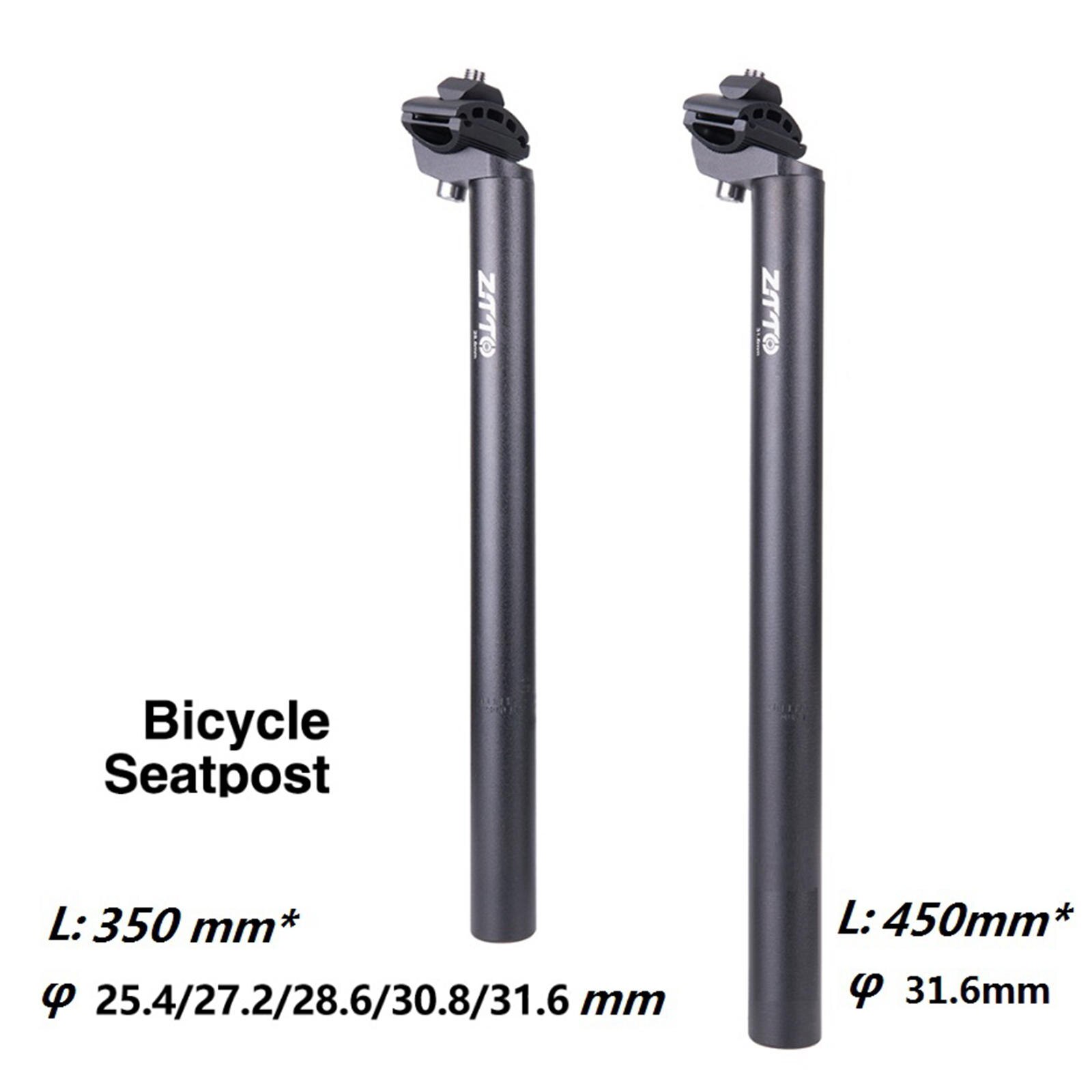 Bike Bicycle MTB Replacement Extra Long Seatpost Seat Post (350mm 450mm) φ 25.4