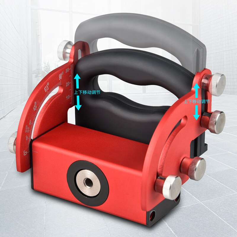 Multi-Hoek Pocket Gat Jig Schuine Gat Locator Boren Tool Kit 6/8/10/12Mm treknagel Jig Aluminium Joinery Schrijnwerker Diy Gereedschap