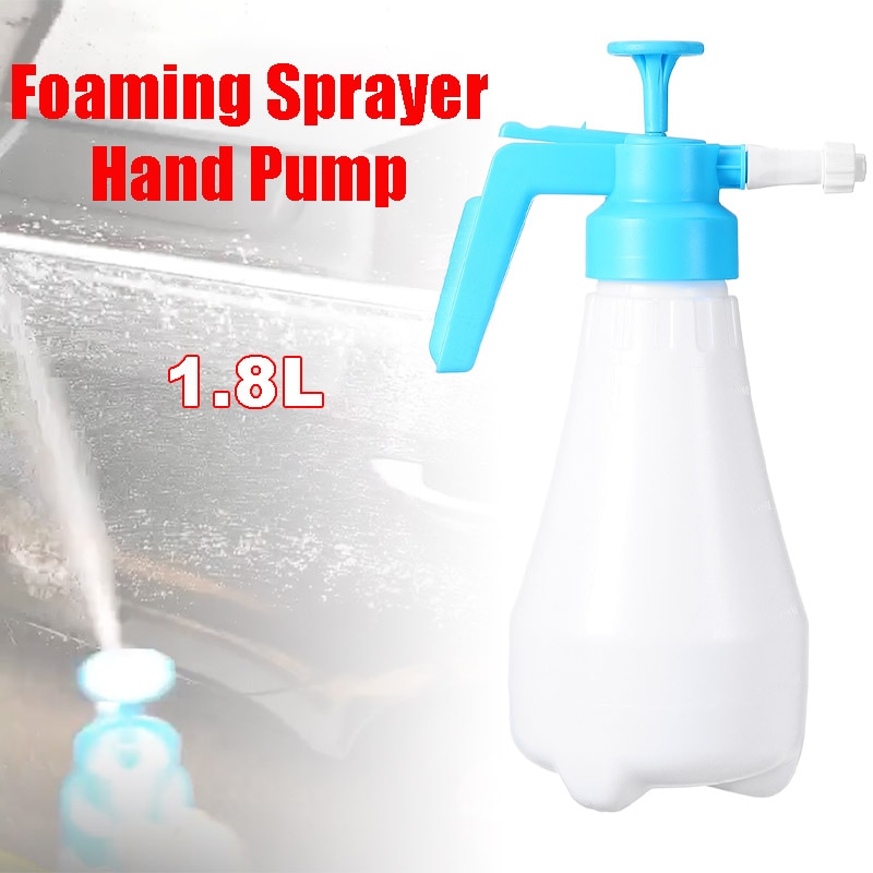 1.8L Car Washer High Pressure Car Wash Soap Foam Lance Hand Pump Sprayer Auto Detailing Cleaning Car Wash Foam Nozzle Sprayer