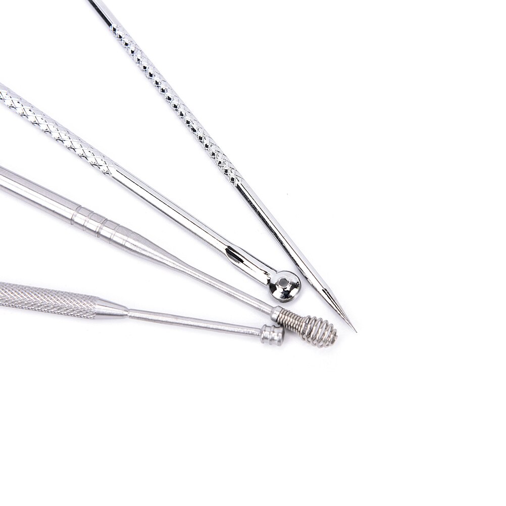 Set van 4 mee-eters, puistjes, comedonen en acne-verwijderaars + oorsmeerstaafjes