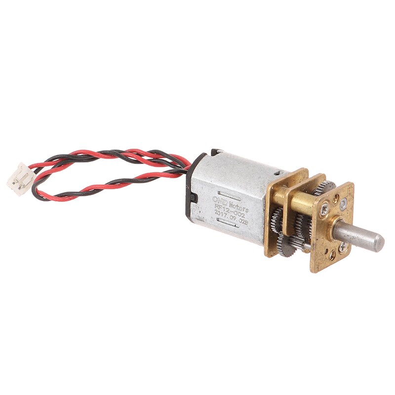 Motor reductor de engranajes de Metal, 1 unidad DC 3V-12V 60RPM, velocidad lenta, Micro N20