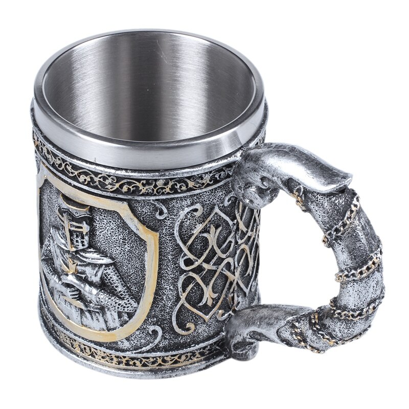 Middeleeuwse Tempeliers Crusader Knight Mok Pak Van Armor Ridder Van De Cross Bier Stein Tankard Koffie Cup