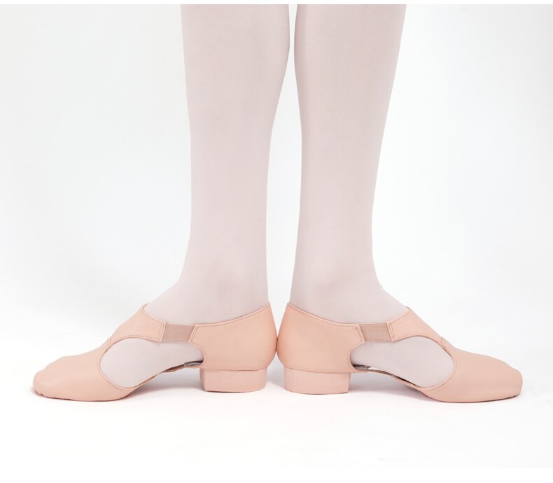 Kleine Kinderen Meisjes Kinderen Ballet Jazz Dansschoenen Stretch Natuurlijke Leer Dans Sandalen Cool Sneakers Gymnastiek Schoen EU23-EU33