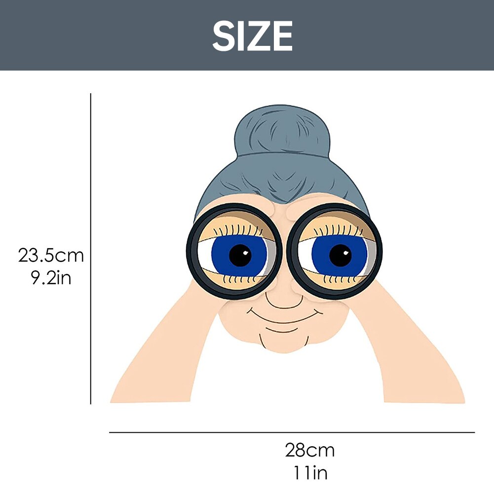 Peeker Garden Fence Decoration Funny Yard Art Sign Yard Old Man Lady Outdoor Festivity Ideal Family Garden Decor Supplies