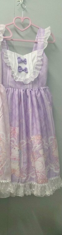 Kawaii lolita kjoler til cos loli pige sød fe tøj japansk jsk under blonde skjorte gotisk victoriansk robe lolita: Lilla kjole