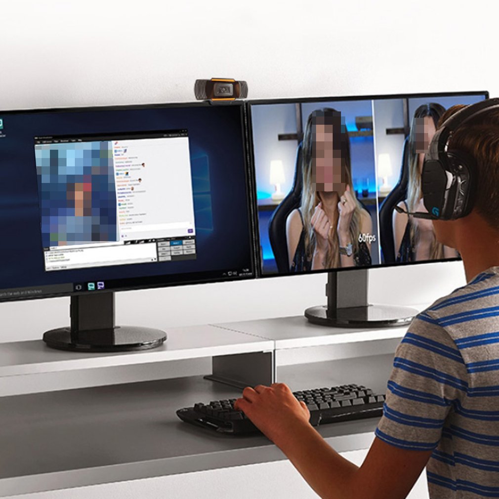 30 Degrees Rotatable 2.0 Hd Webcam 1080p Usb Camera Video Recording Web Camera With Microphone For Pc Computer