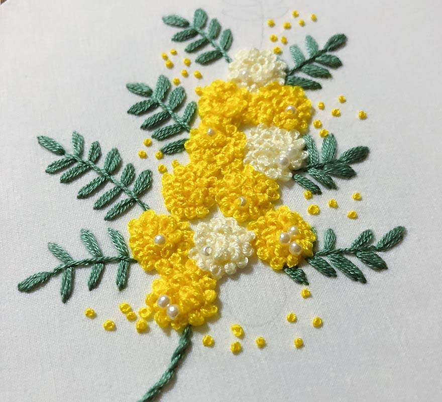 Blomster mønster broderi nybegynner brodert materiale pakke europeisk diy håndverk nybegynner korssting tilbehør: 1