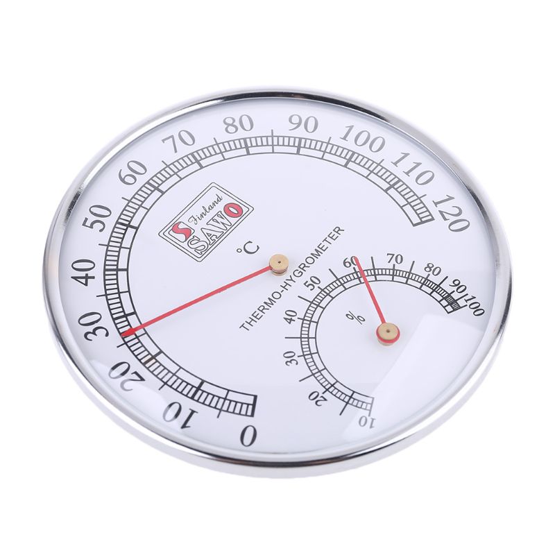 Sauna Thermometer metal Case Steam Sauna Room Thermometer Hygrometer Bath And Sauna Indoor Outdoor Used