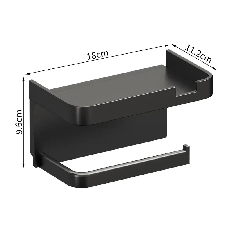 Toiletrolhouder Plastic opbergrek Keukenhanddoek Plaatsing van kruidenflessen Badkamer Muurrol papier Telefoonopslag: YELLOW