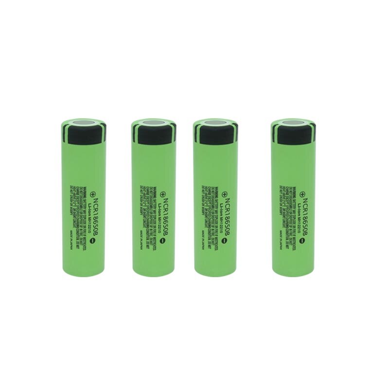 Jouym 4/8 Stuks 18650 Batterij Met Acculader 3.7V 3400 Mah NCR18650B Li-Ion Lithium Oplaadbare Batterijen 18650 Cellen: 4x Battery