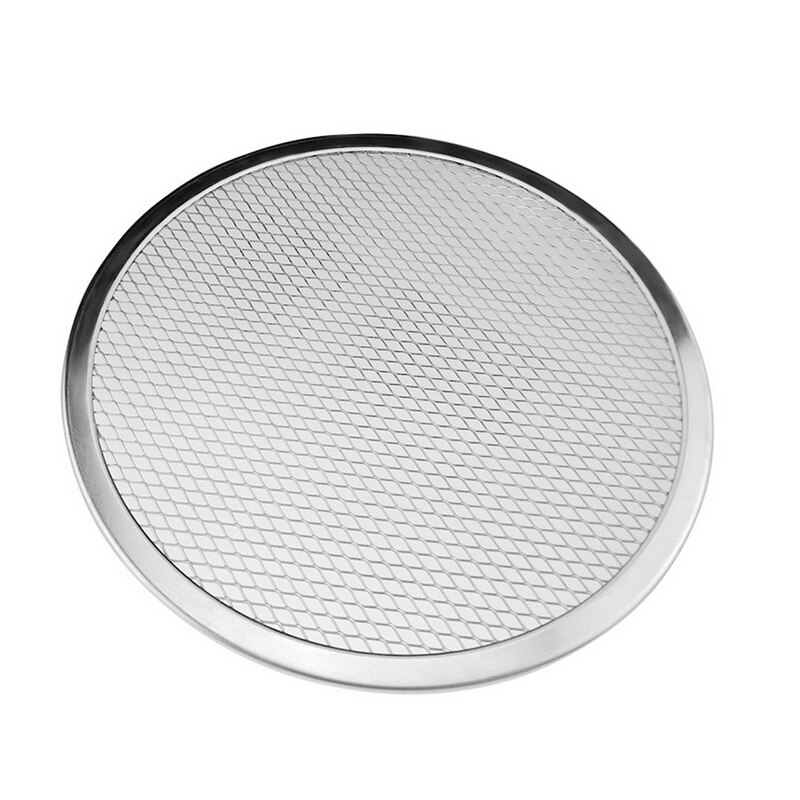 Nonstick bagegrej pizza pande aluminium pizza skærm til køkken restaurant pizza net aluminium fortykket pizza bageware net