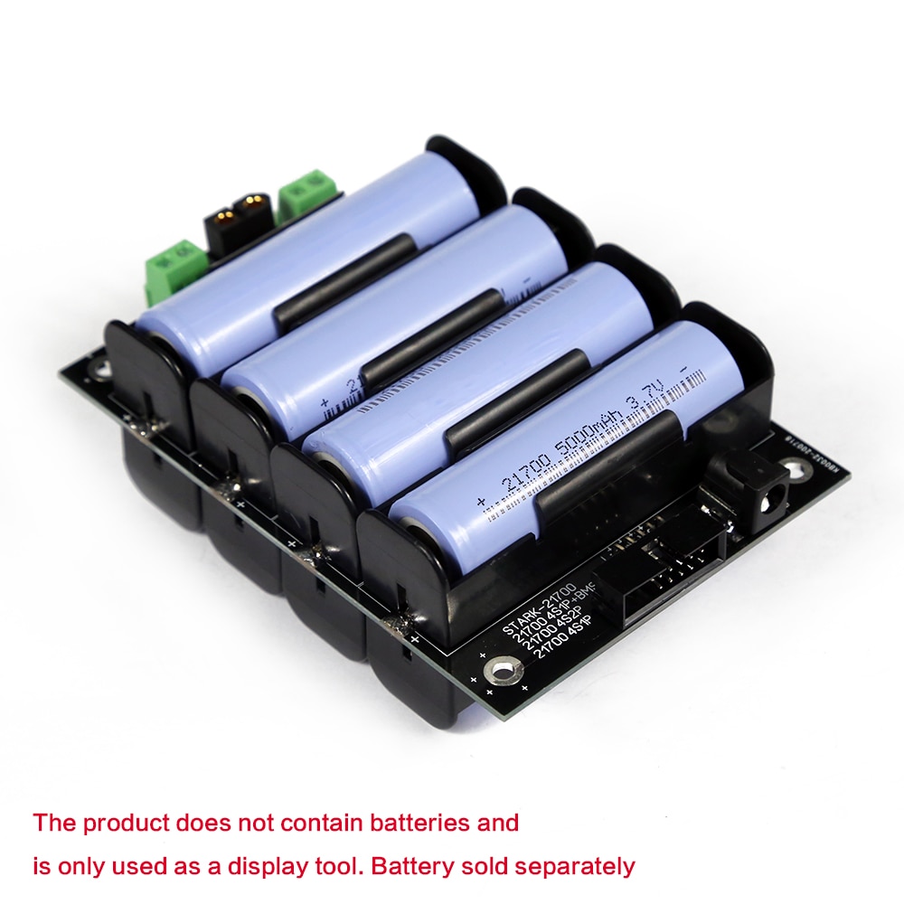 16V Power Wall 21700 Battery Holder 21700 Power Bank Case 4S BMS Lithium Battery Balancer 60A 120A 21700 Storage Box for Ebike
