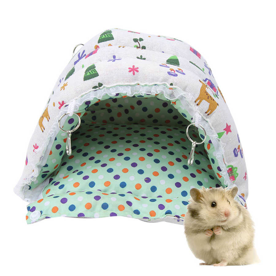 Små djur hamster bur hängmatta marsvin sovbädd grotta söt: Medium